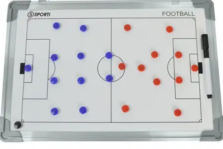 Tableau tactique Recto-Verso Football 30*45cm